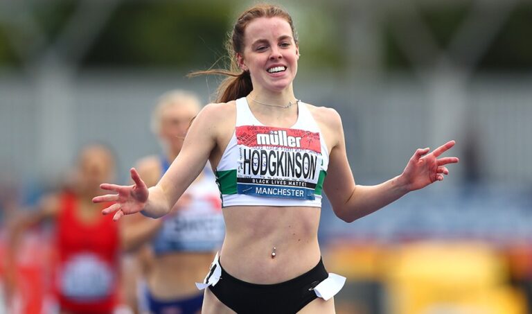 Olympic Champion Keely Hodgkinso of Great Britain