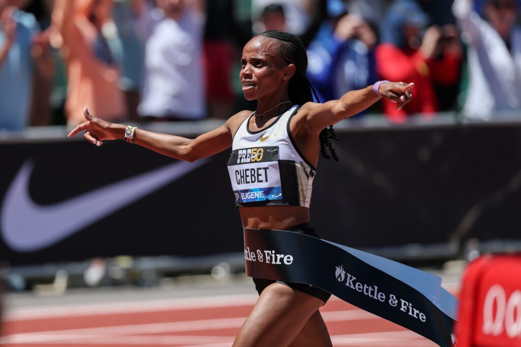 Diamond League Zurich: 48 Athletes Confirmed for Wanda Diamond League Final 6 Chebet 5000m Eugene WR 2025 LoganHanniganDowns 1024x682 1