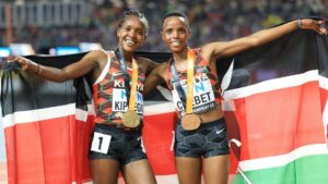 Faith Kipyegon and Beatrice Chebet/Chase Athletics