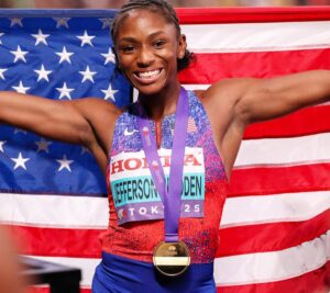 Melissa Jefferson-Wooden: Life at the Top for Sprinting’s New Queen 9 G1NnDRFWcAAcUcf
