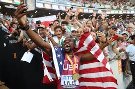 Noah Lyles and fans